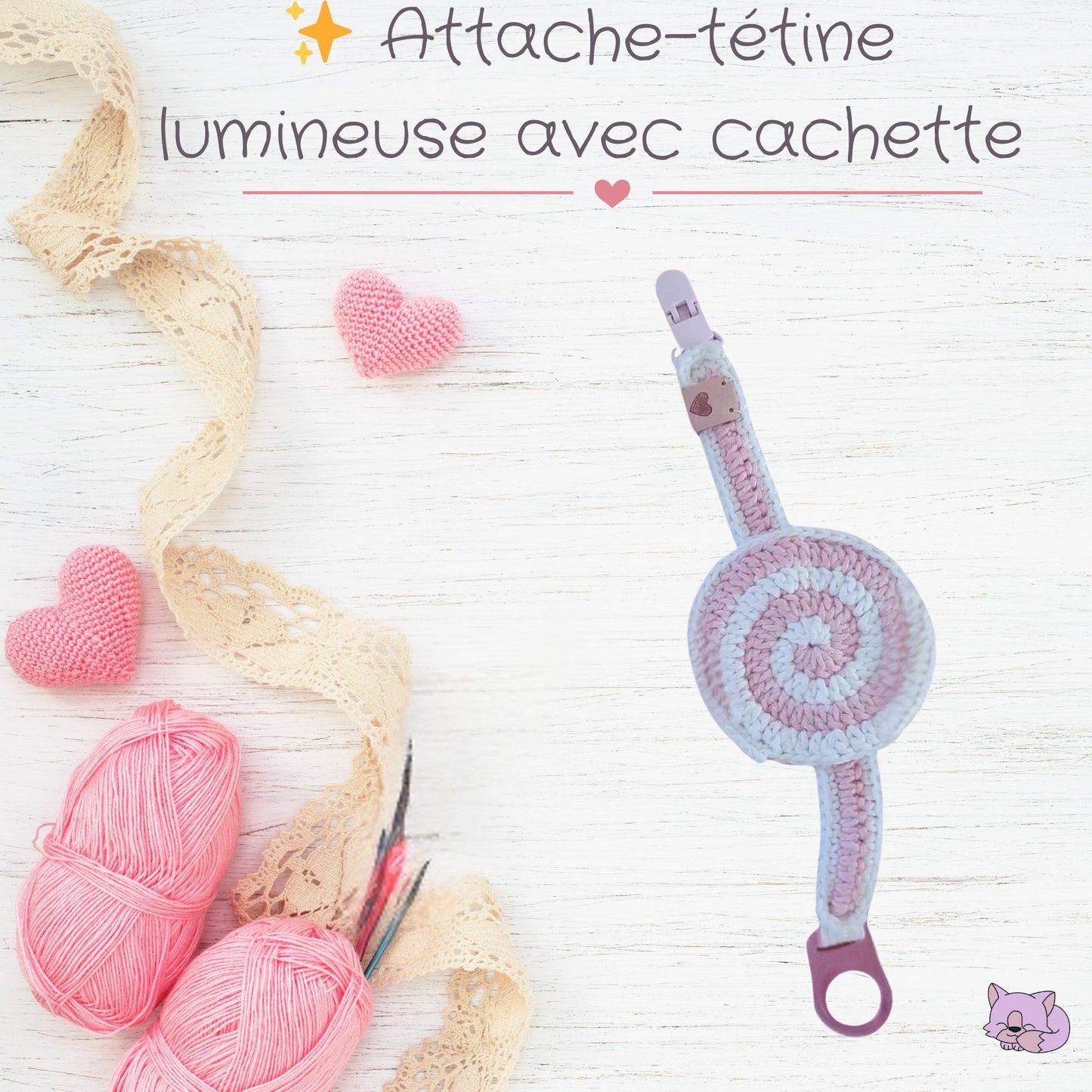 ✨ Attache-tétine lumineuse avec cachette – Pratique et magique même la nuit 🌙👶