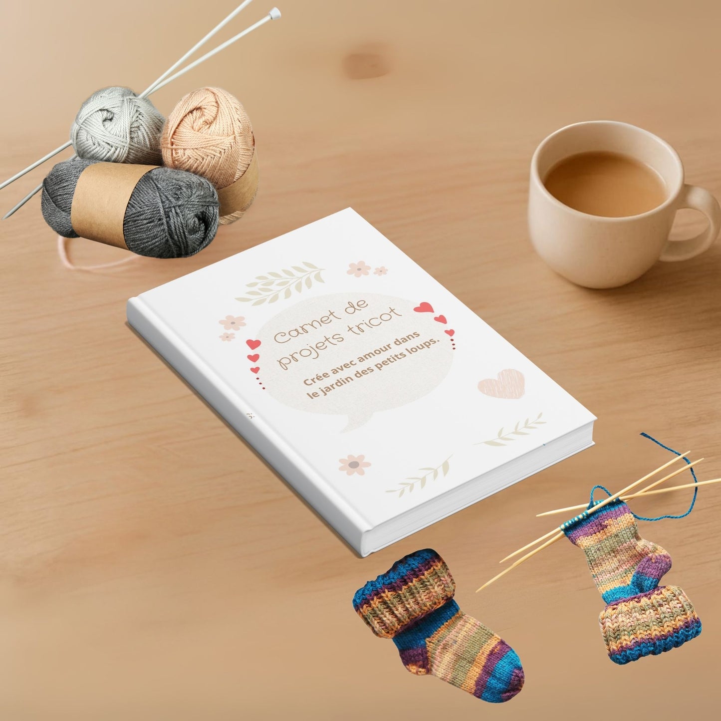 Mon carnet de projets crochet et tricot – Édition Douce 🧶💗