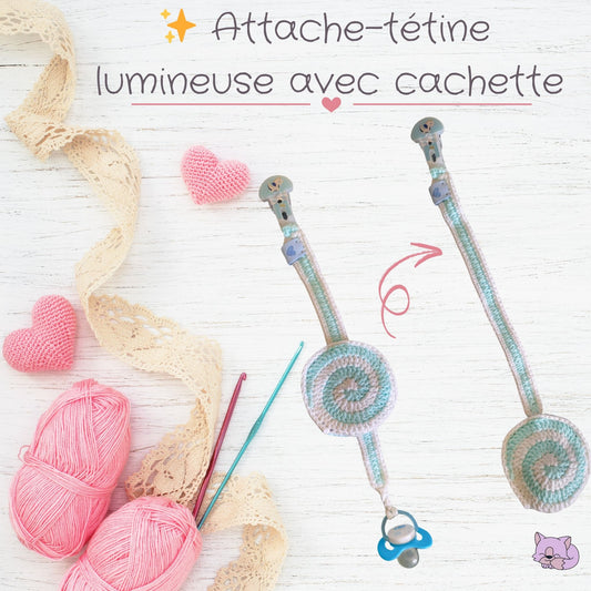 ✨ Attache-tétine lumineuse avec cachette – Pratique et magique même la nuit 🌙👶