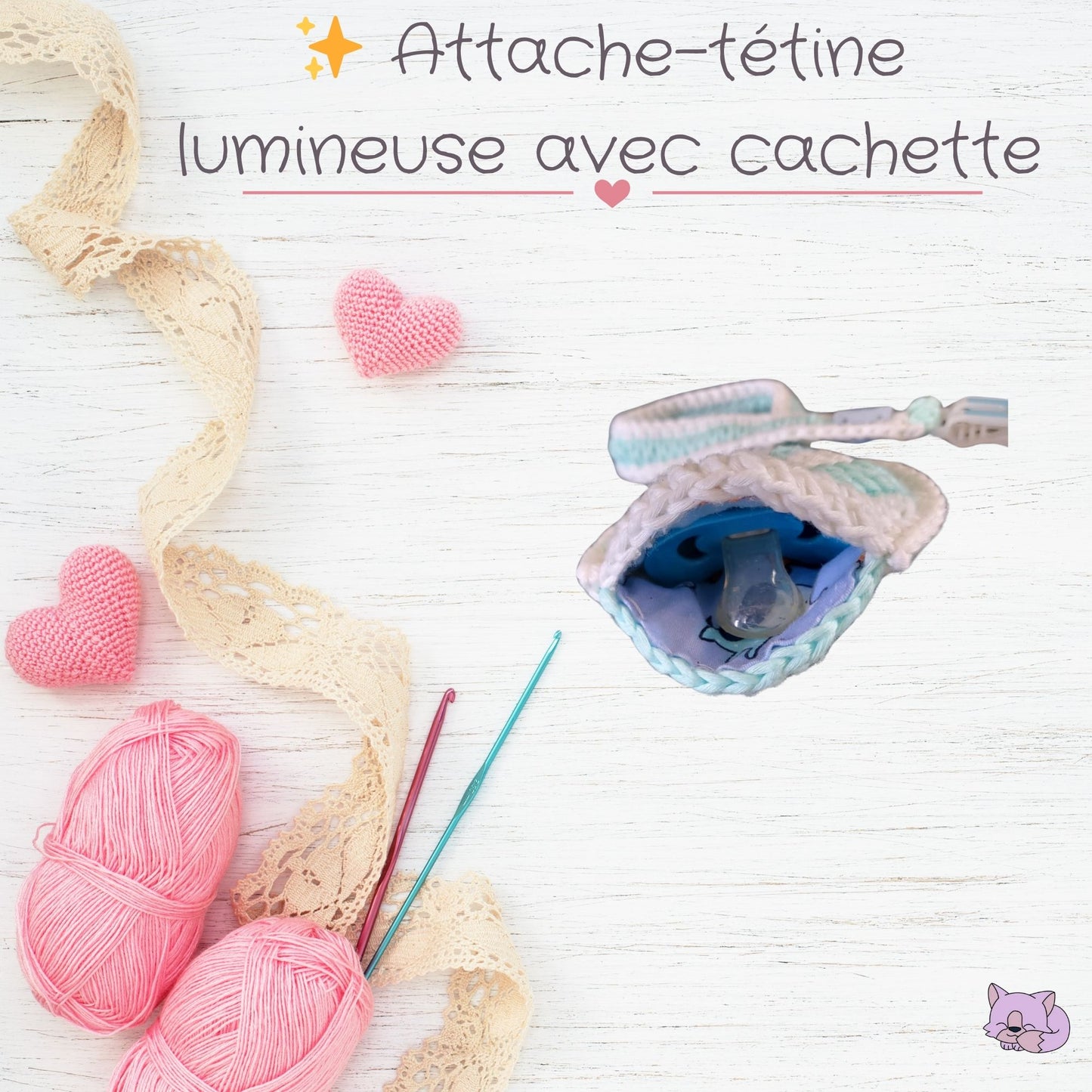 ✨ Attache-tétine lumineuse avec cachette – Pratique et magique même la nuit 🌙👶