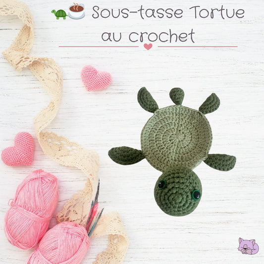 🐢☕ Sous-tasse Tortue au crochet