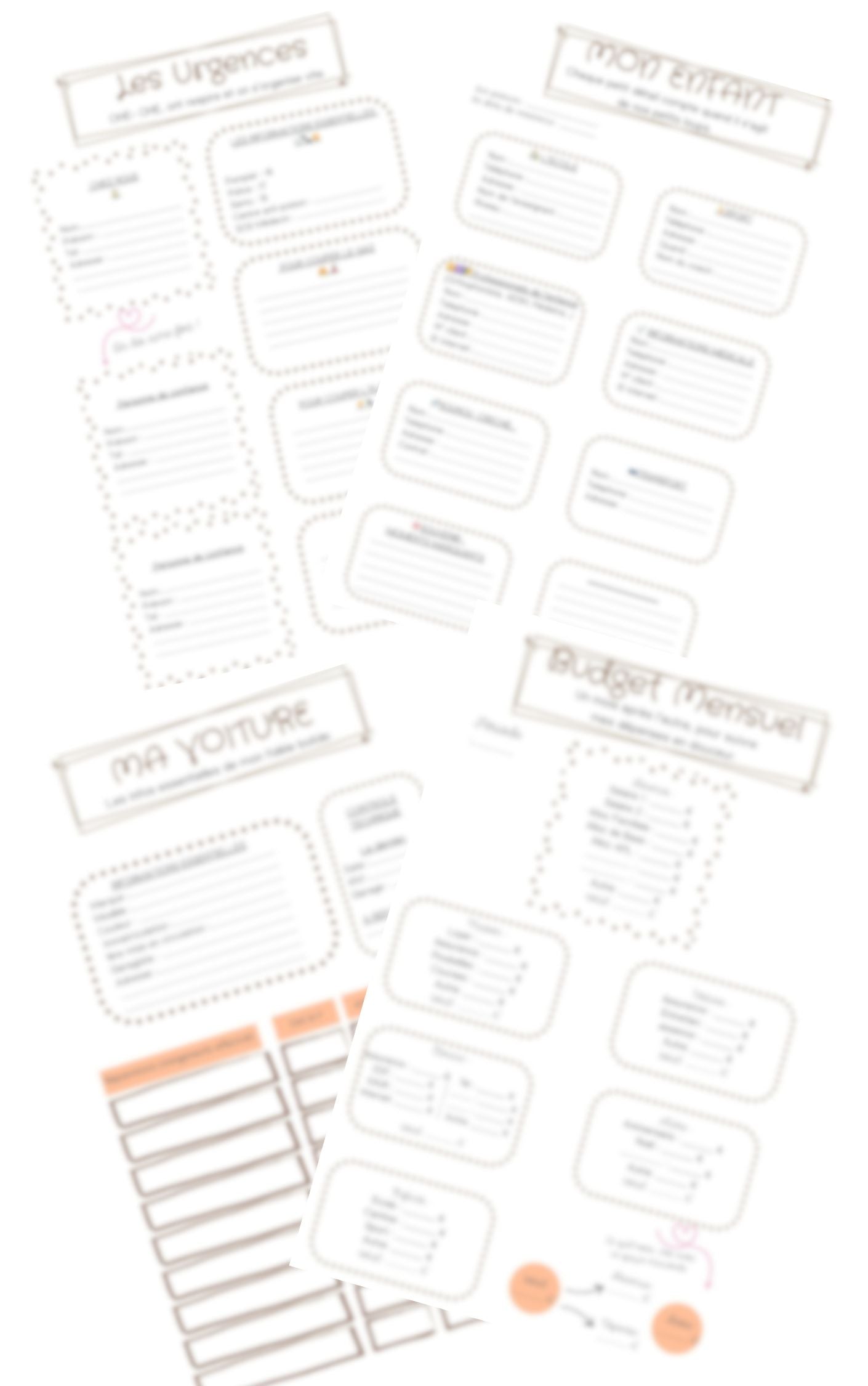 Parents organisés… ou pas Le classeur du quotidien à imprimer – version PDF